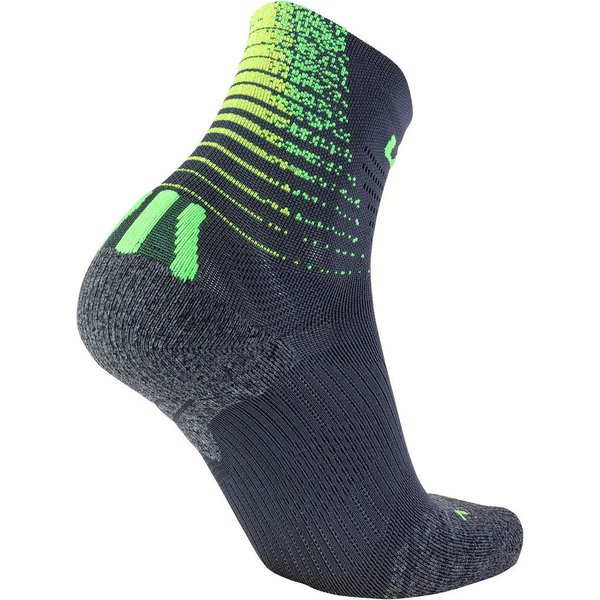Skarpety Run Fit UYN - Anthracite/Green Lime