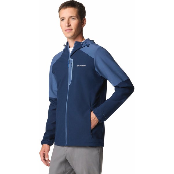 Softshell męski Columbia Tech Softshell Hoodie Columbia - Collegiate Navy