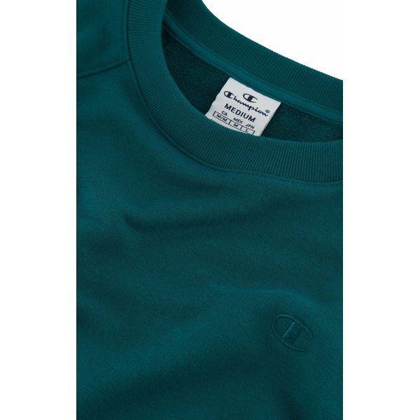 Bluza damska C Logo Relaxed Fit Lightweight Champion - morska zieleń