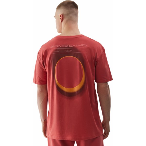 Koszulka męska 4FWSS24TTSHM1286 4F - koral