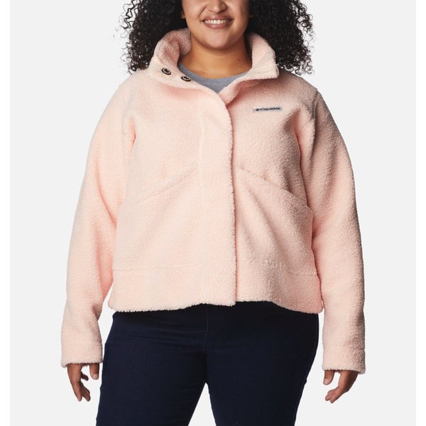 Kurtka polarowa damska Panorama Snap Fleece Jacket Columbia - pomarańczowy