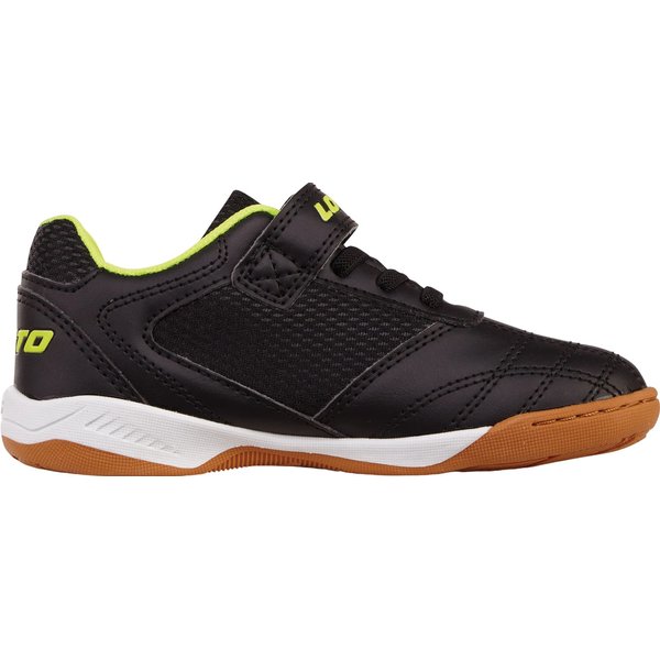 Buty halowe Whizzer K Jr Lotto - black/fr.yellow