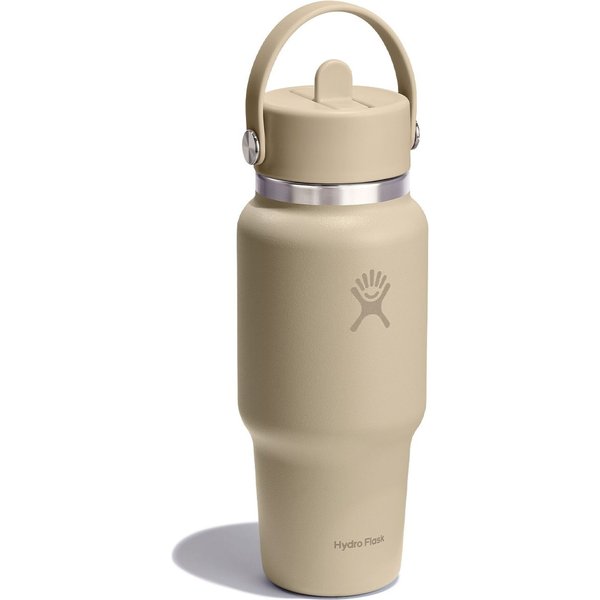 Butelka termiczna ze słomką Wide Flex Straw Travel 710ml Hydro Flask - Oat