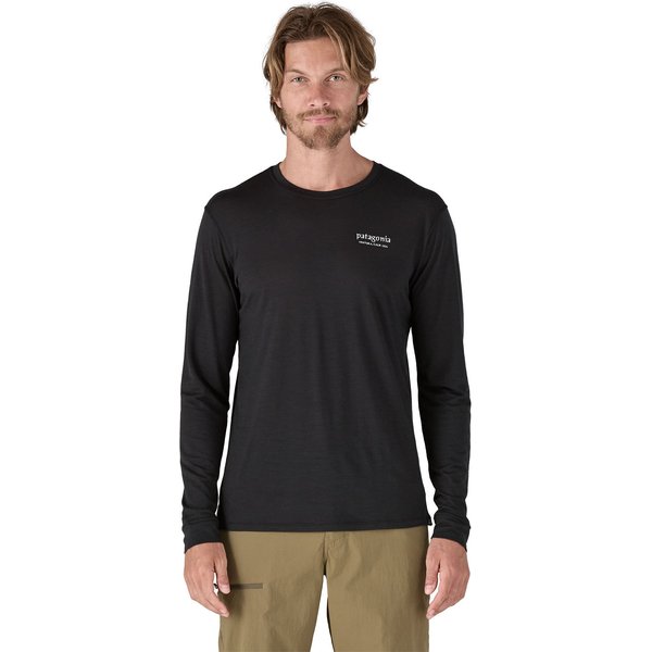 Longsleeve męski Capilene Cool Merino Blend Patagonia - Strata Stripe: Solstice Purple