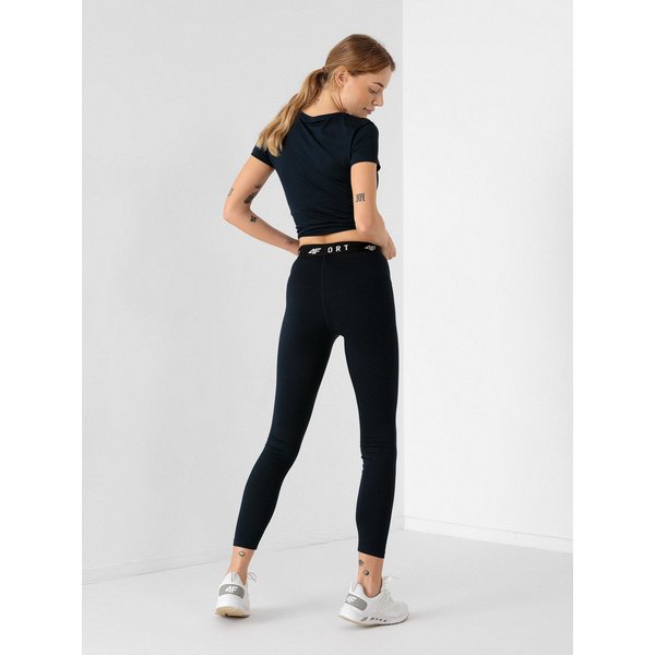 Legginsy damskie H4L22 SPDF351 4F - granatowe