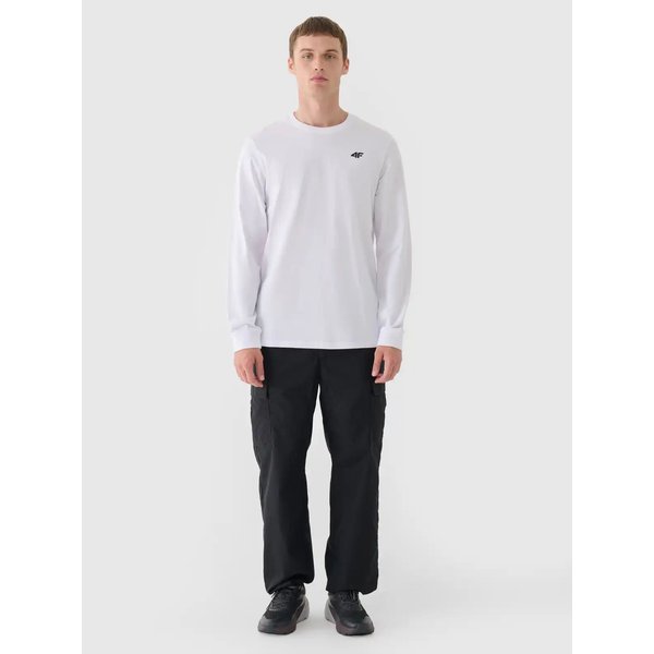 Longsleeve męski TLONM432 4F - biały
