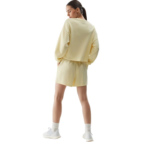 Spodenki damskie 4FWSS24TSHOF324 4F - jasny żółty