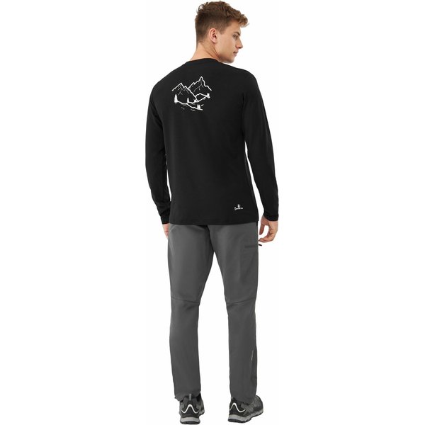 Longsleeve męski Escalante Viking - czarny