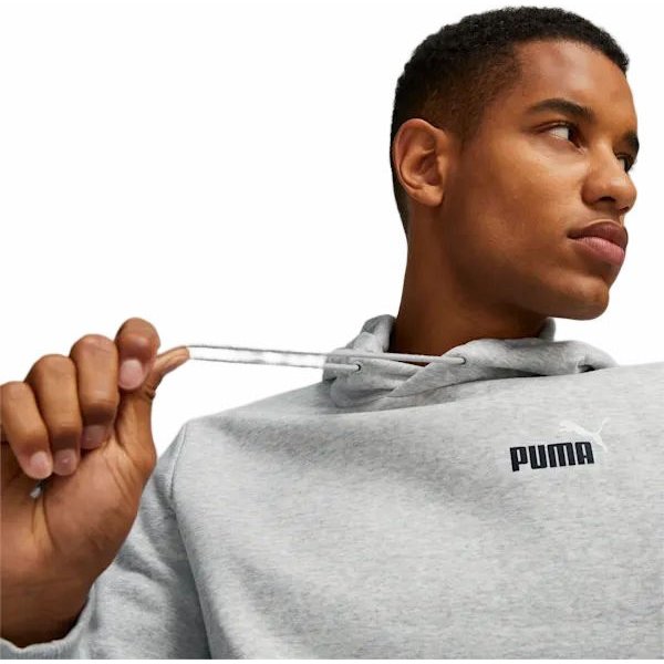 Bluza męska ESS+2 Small Logo Hoodie Puma - szara