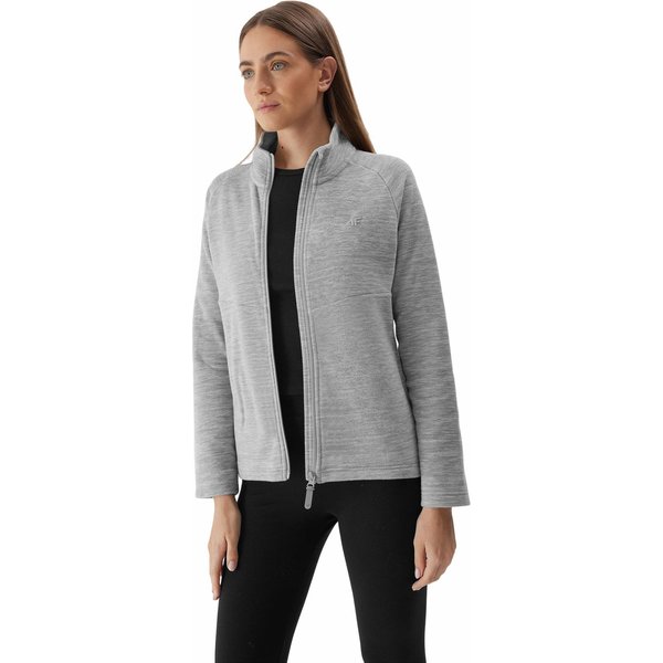 Polar damski 4FAW23TFLEF146 4F - chłodny jasny szary melanż