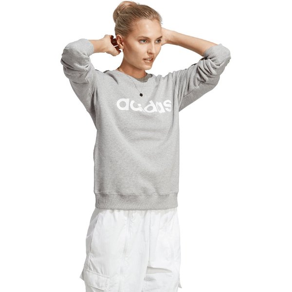 Bluza damska Essentials Linear French Terry Adidas - szary