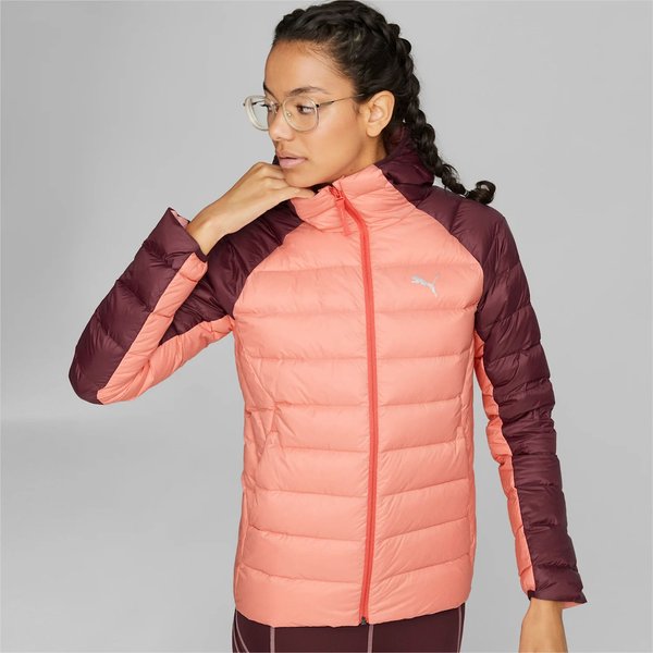 Kurtka puchowa damska PackLITE Hooded Down 22 Puma - różowa