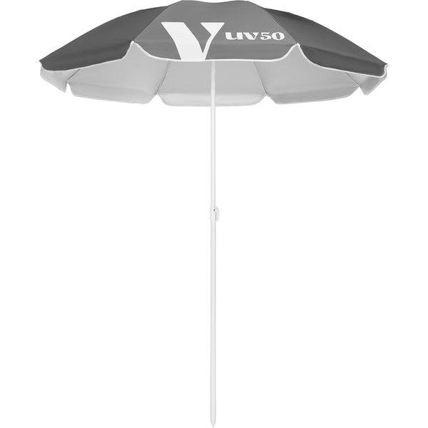 Parasol plażowy łamany Ombra 160cm Luverno - szary