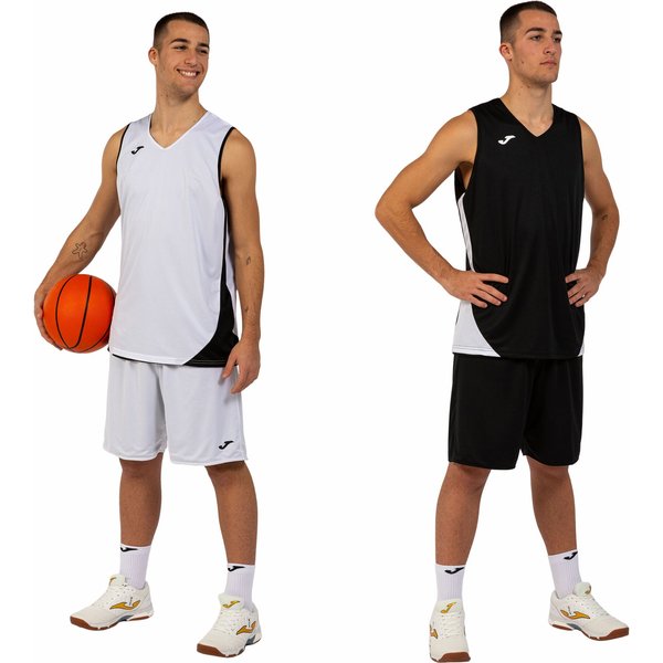 Komplet koszykarski dwustronny męski Kansas Set Joma - biały/czarny