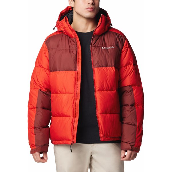 Kurtka puchowa męska Pike Lake II Hooded Columbia - Sail Red, Spice