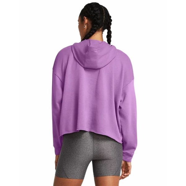 Bluza damska Rival Terry Hoodie Under Armour - fioletowa
