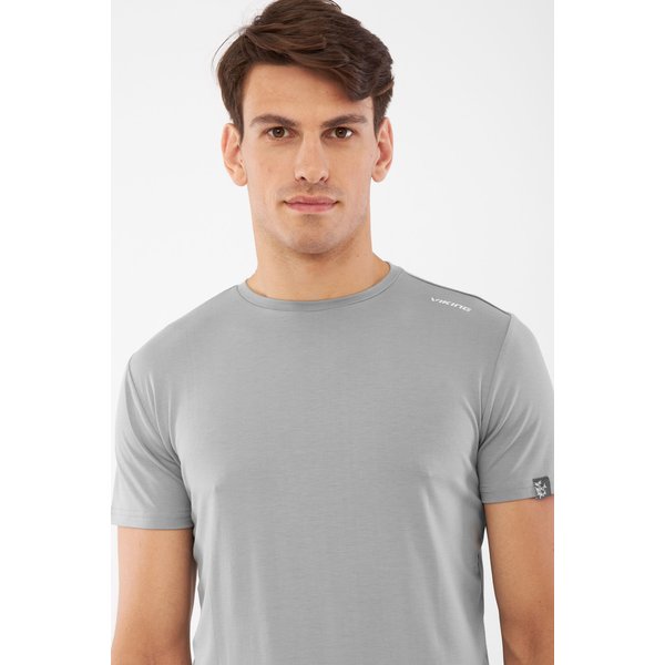 Koszulka męska Lenta Bamboo Viking - szary