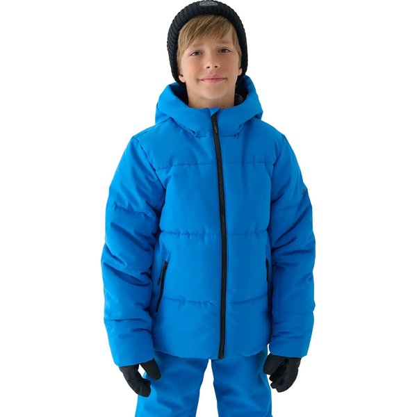 Kurtka narciarska juniorska TTJAM534 4F - niebieski