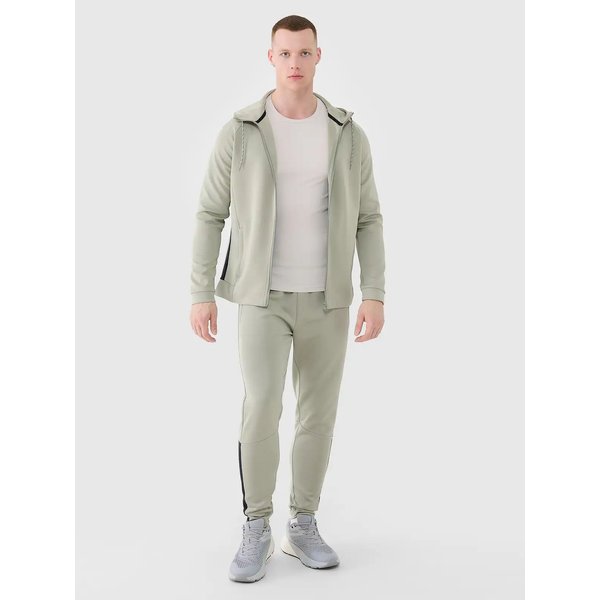 Longsleeve męski TFLOM372 4F - kremowy