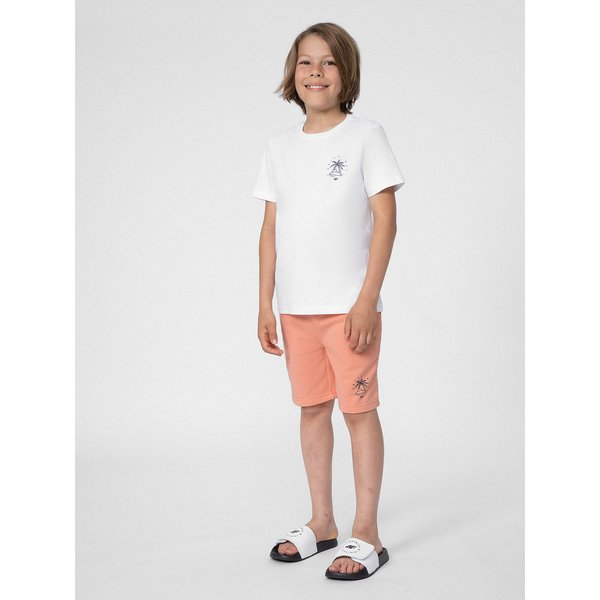 Spodenki chłopięce 4FJSS23TSHOM047 4F - łososiowe