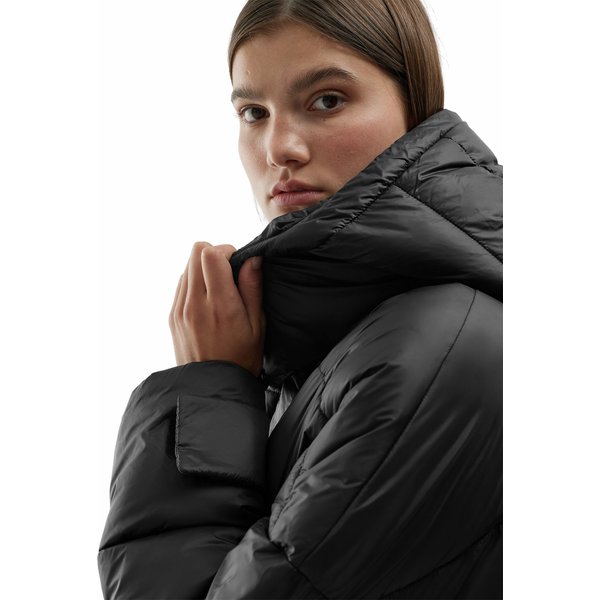 Kurtka puchowa damska 4FAW23TDJAF231 4F - głęboka czerń