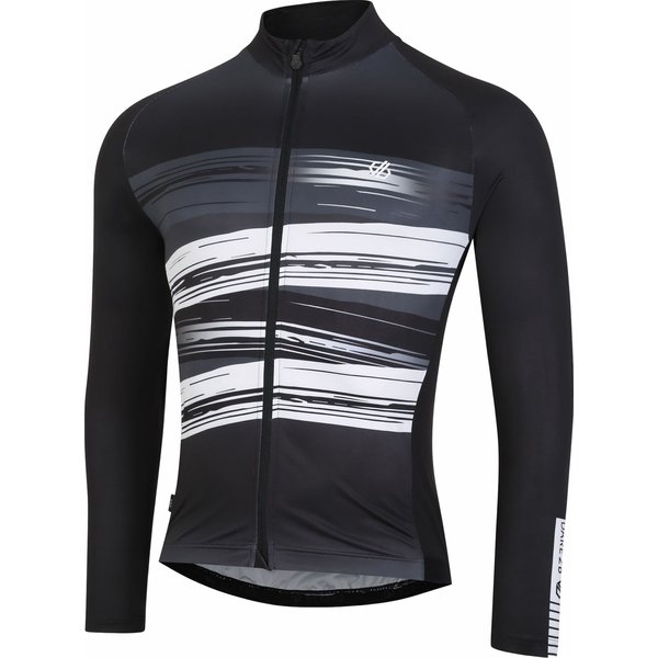 Longsleeve rowerowy męski AEP Revolving Dare2B - Black Tread Print