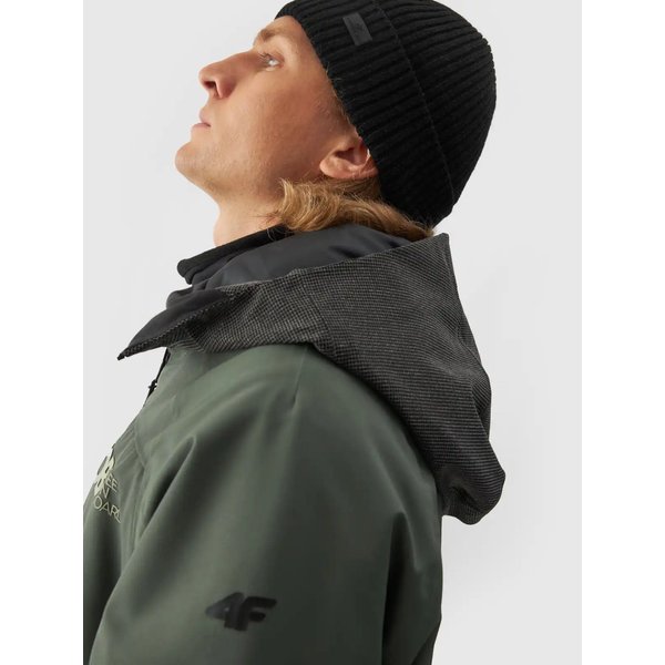 Kurtka snowboardowa męska TTJAM511 4F - khaki