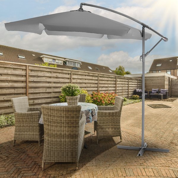 Parasol ogrodowy Classic 300cm Outtec - szary