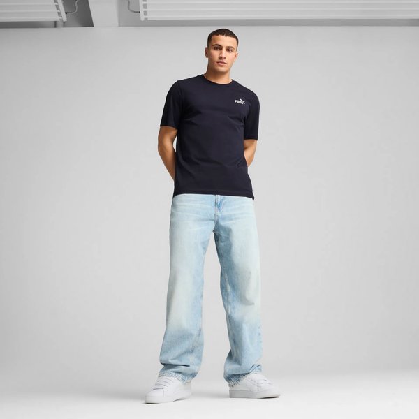 Koszulka męska Ess Small No.1 Logo Tee Puma - New Navy