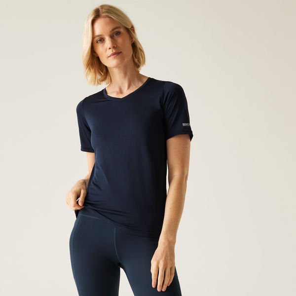 Koszulka damska Fingal V-neck II Regatta - Navy