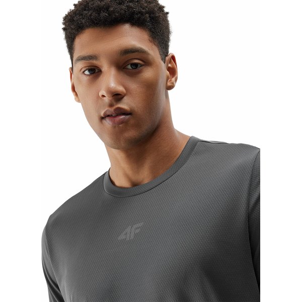 Koszulka męska 4FWSS24TFTSM702 4F - antracyt