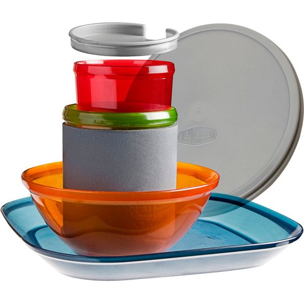 Zestaw naczyń turystycznych Infinity 4 person Deluxe Tableset GSI Outdoors