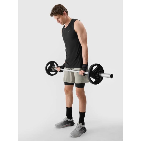 Bezrękawnik męski TFSLM460 4F - głęboka czerń