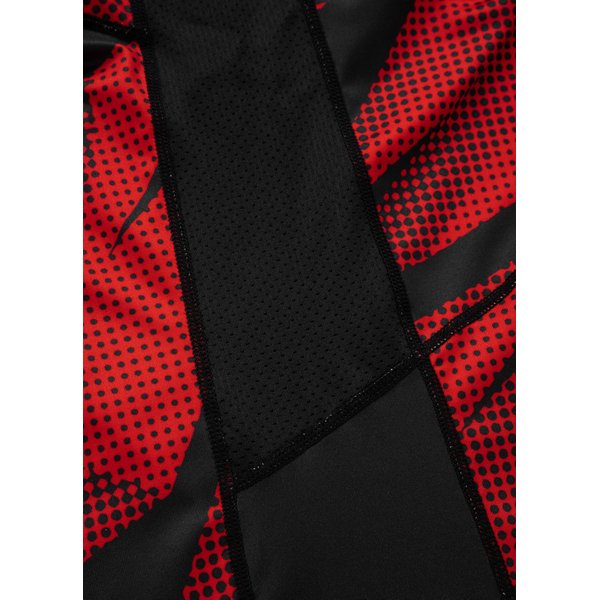 Longsleeve męski Mesh Performance Pro Plus Dot Camo 2 Pitbull West Coast - czarna/czerwona