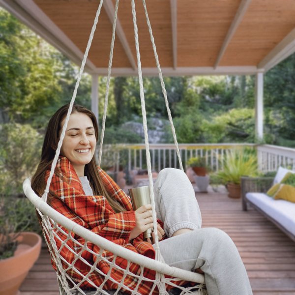 Huśtawka bocianie gniazdo boho XXL Luna Outtec - beige II