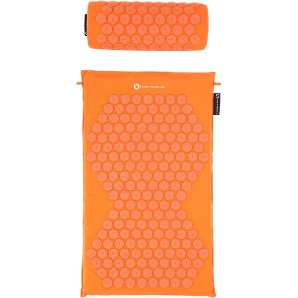 Zestaw do akupresury: mata + poduszka AKM03 HMS Premium - orange