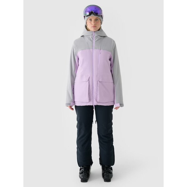 Kurtka narciarska damska TTJAF594 4F - jasny fiolet