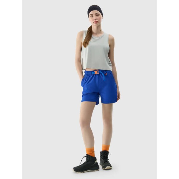 Bezrękawnik damski TSLEF157 4F - chłodny jasny szary