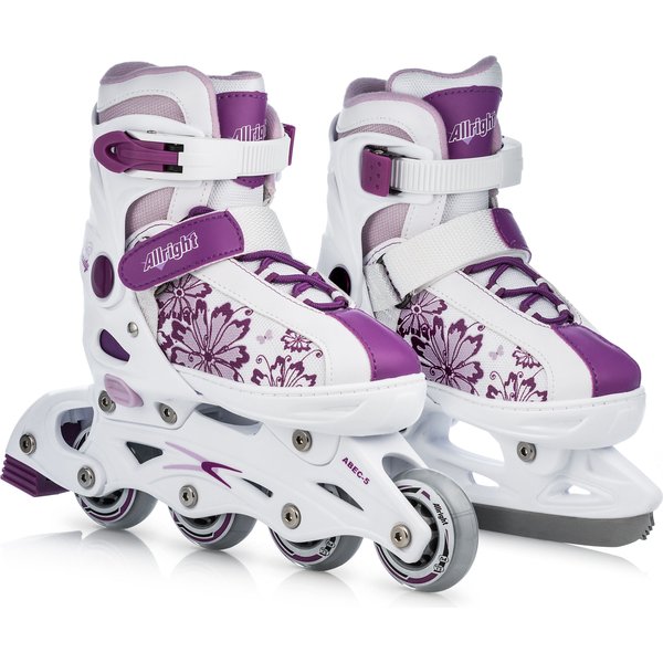 Rolki regulowane z wymienną płozą 2w1 My Skate Max Power Allright - beauty