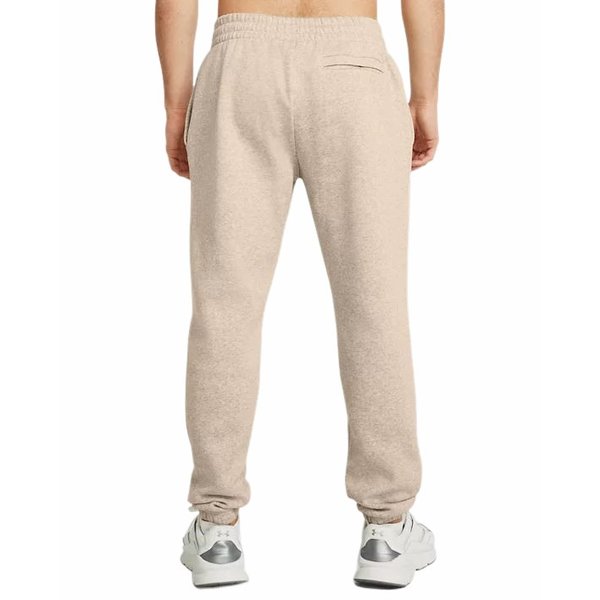 Spodnie dresowe męskie Essential Fleece Jogger Under Armour - beżowe
