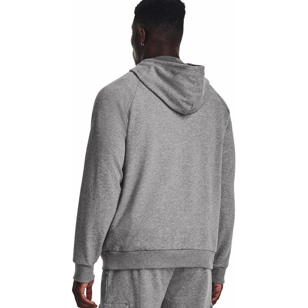 Bluza męska Rival Fleece Logo HD Under Armour - Castlerock Light Heather / White