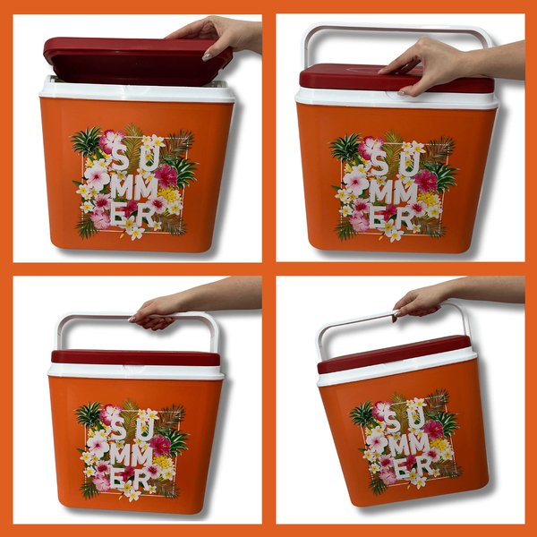 Lodówka turystyczna 24L Kamai - kwiatki