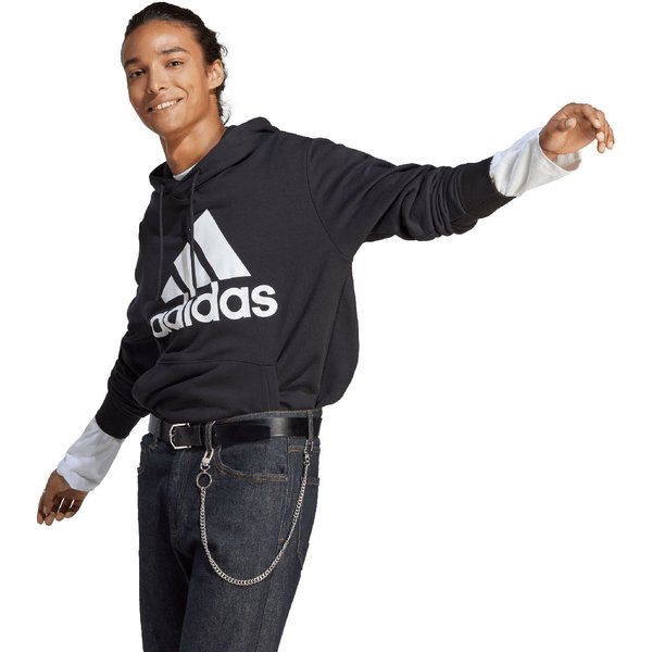 Bluza męska Essentials French Terry Big Logo Hoodie Adidas - czarna