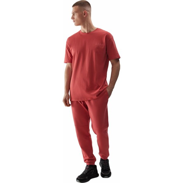 Koszulka męska 4FWSS24TTSHM1286 4F - koral