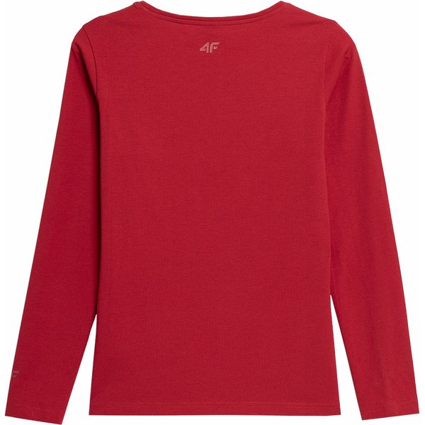 Longsleeve damski 4FSS23TLONF085 4F - czerwony