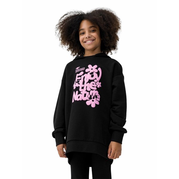 Bluza dziewczęca 4FJWSS24TSWSF0941 4F - głęboka czerń
