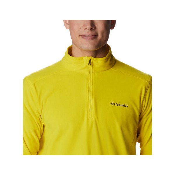 Bluza polarowa męska Klamath Range II Half Zip Columbia - żółty