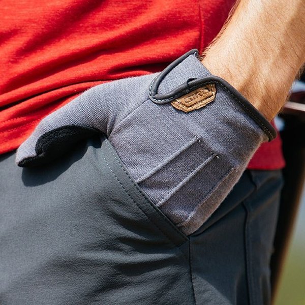 Rękawiczki rowerowe męskie długie D'Wool Giro - czarny