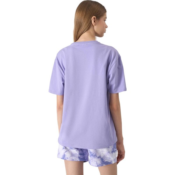 Koszulka dziewczęca 4FJWSS24TTSHF1146 4F - jasny fiolet