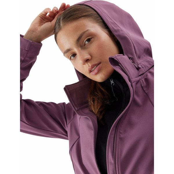 Softshell damski 4FAW23TSOFF152 4F - ciemny róż